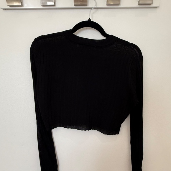 Zara sheer black crop top - Picture 4 of 4